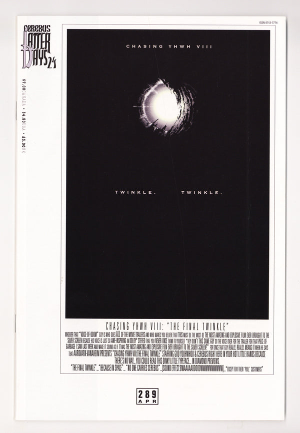 Cerebus 289/290 High Grade (2003)