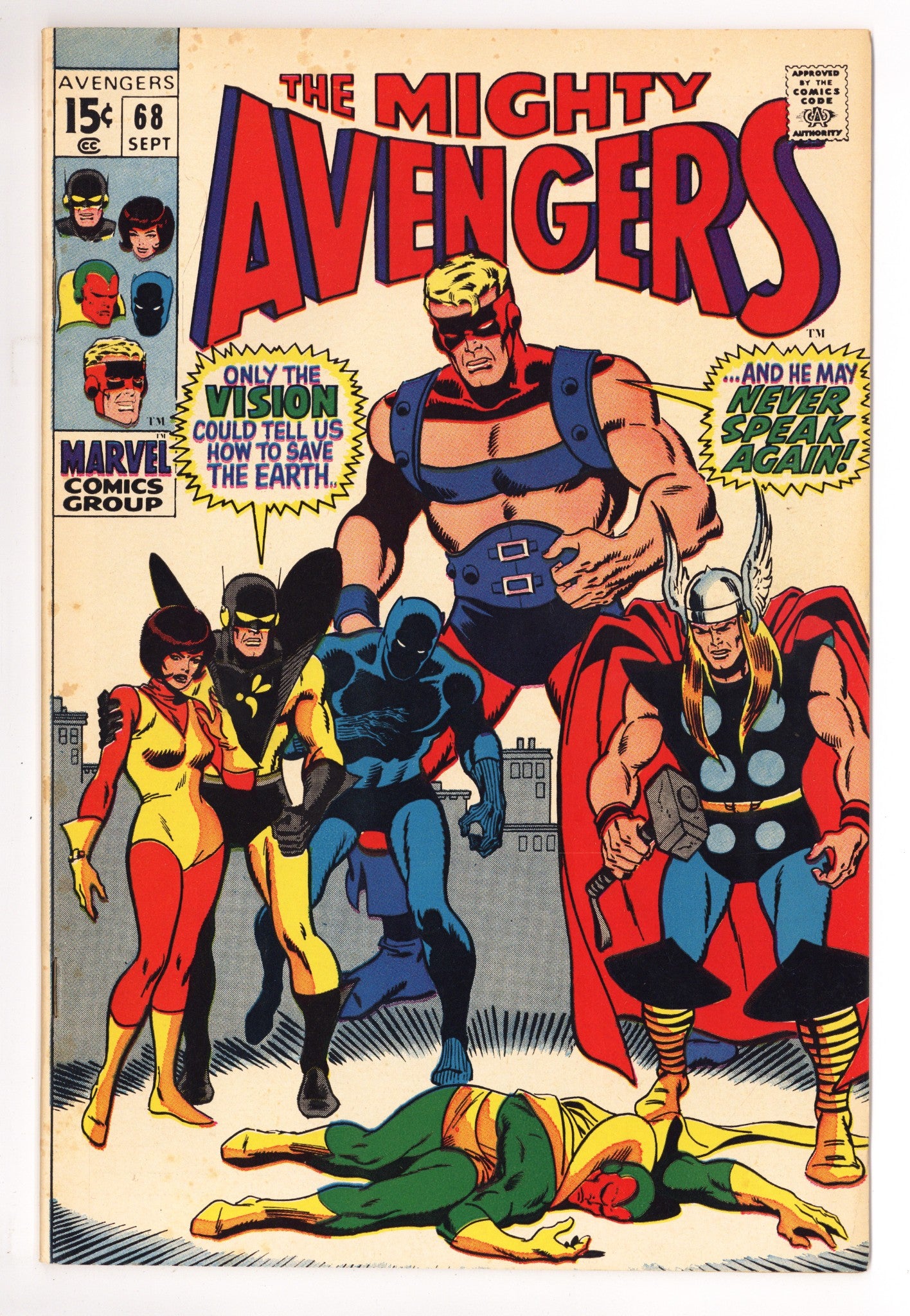 The Avengers Vol 1 68 FN/VF (7.0) (1969) 