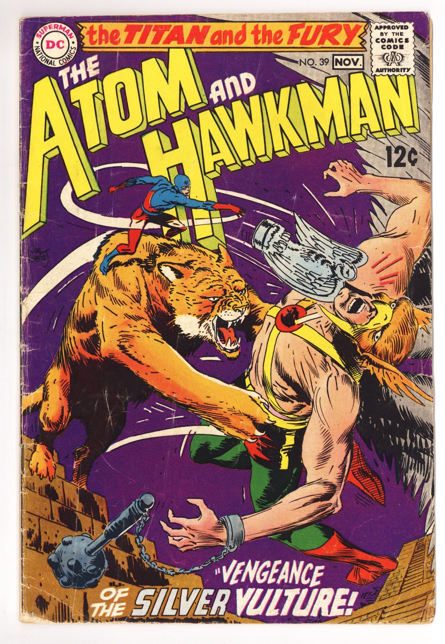 The Atom & Hawkman 39 GD/VG (3.0) (1968) 