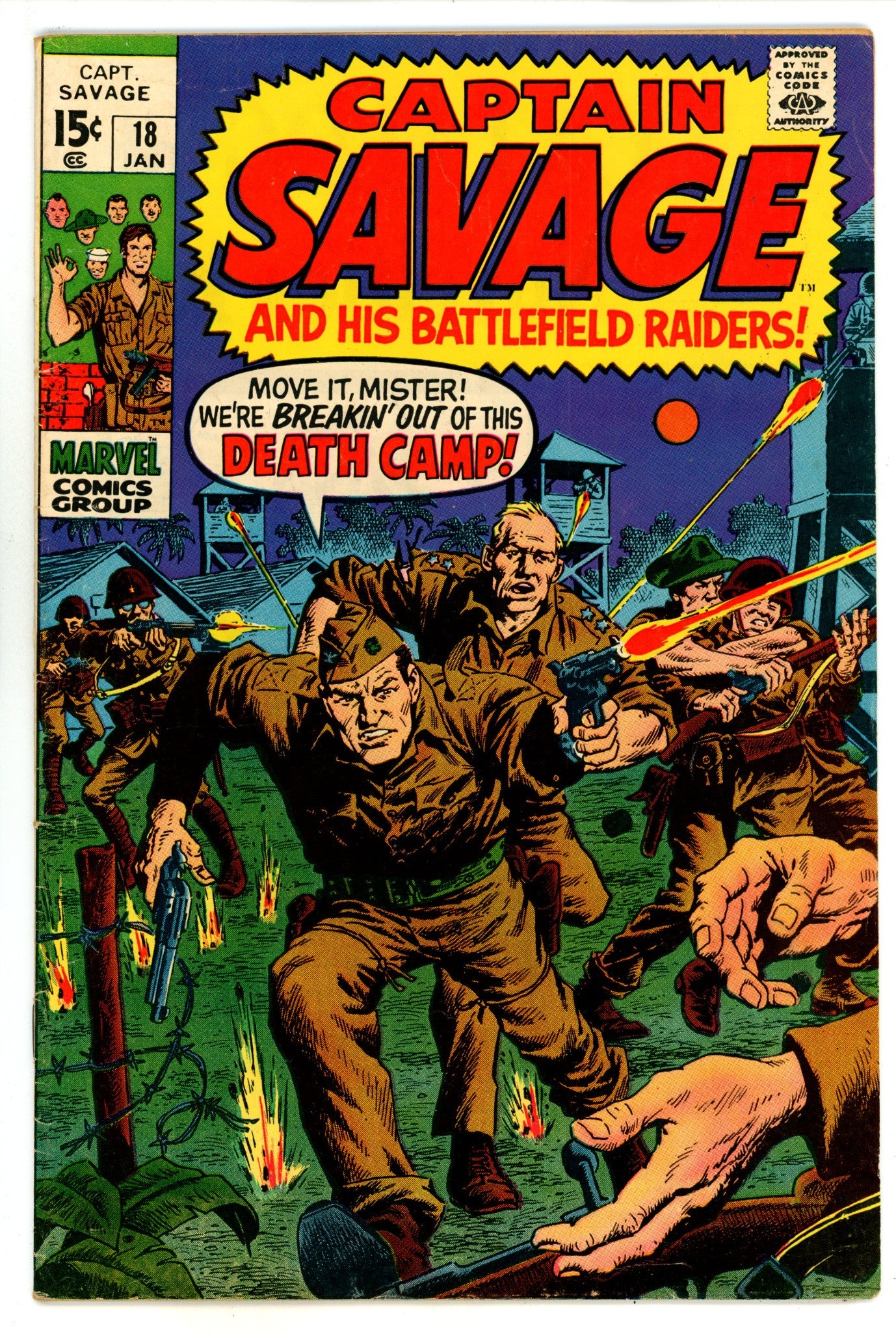 Capt. Savage and His Leatherneck Raiders 18 FN- (5.5) (1970) 