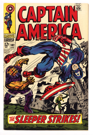 Captain America Vol 1 102 VF+ (8.5) (1968) 