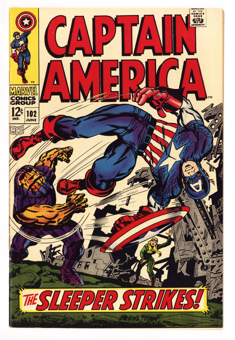Captain America Vol 1 102 VF+ (8.5) (1968) 