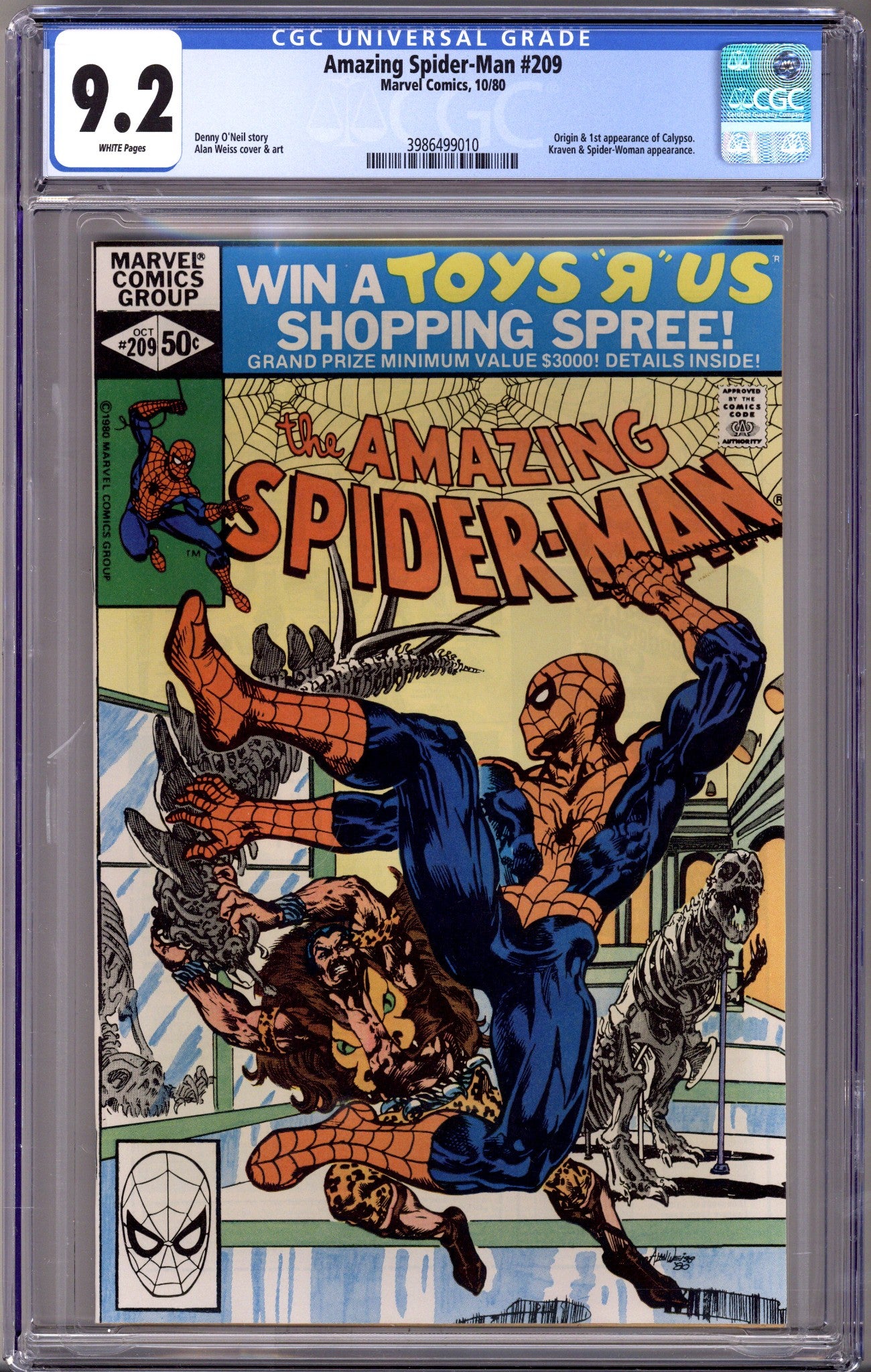 The Amazing Spider-Man Vol 1 209 CGC 9.2 (NM-) (1980) 