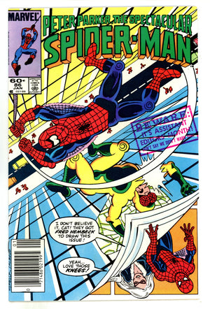 The Spectacular Spider-Man Vol 1 86 High Grade (1984) Newsstand