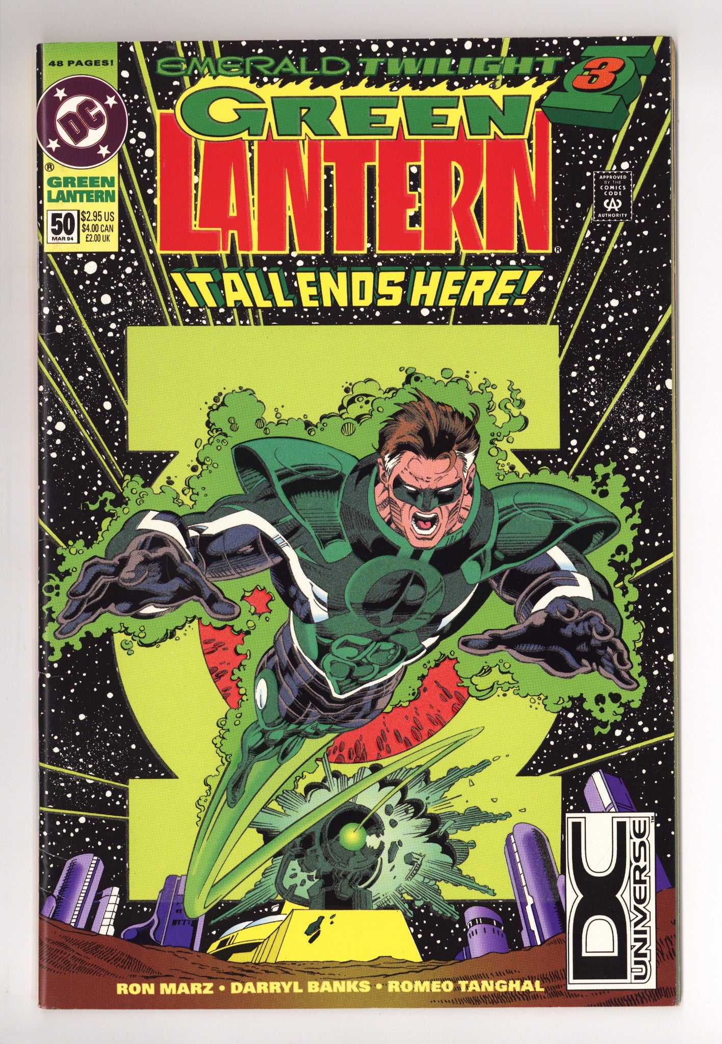 Green Lantern Vol 3 50 FN+ (6.5) (1994) DC Universe Logo 