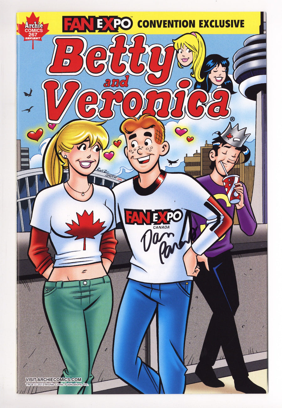 Betty and Veronica Vol 1 267 NM- (9.2) (2013) Parent Fan Expo Day Exclusive Variant Signed x1 Cover Dan Parent 