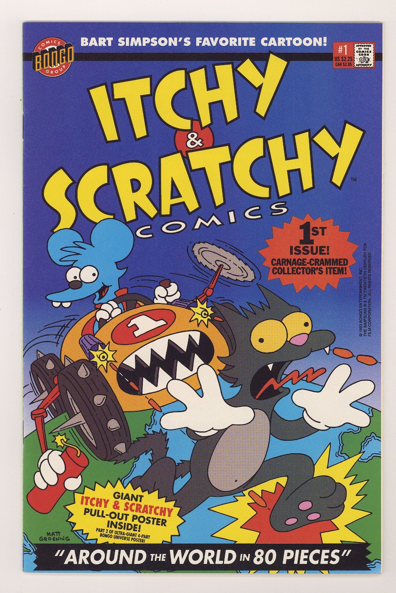 Itchy & Scratchy Comics 1 High Grade (1993) 