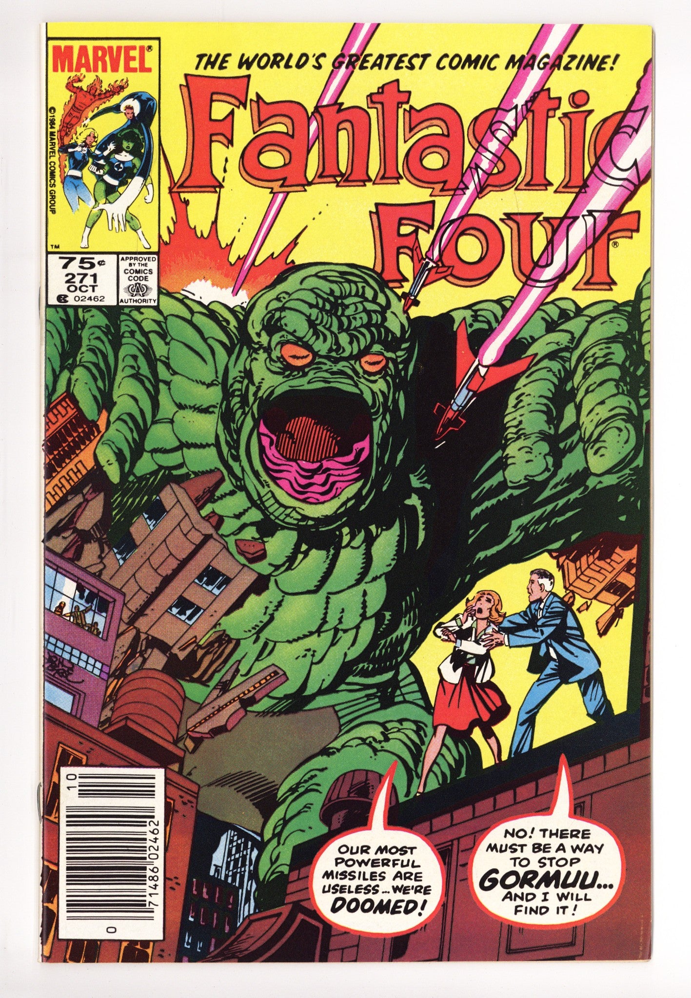 Fantastic Four Vol 1 271 VF+ (8.5) (1984) Canadian Price Variant 