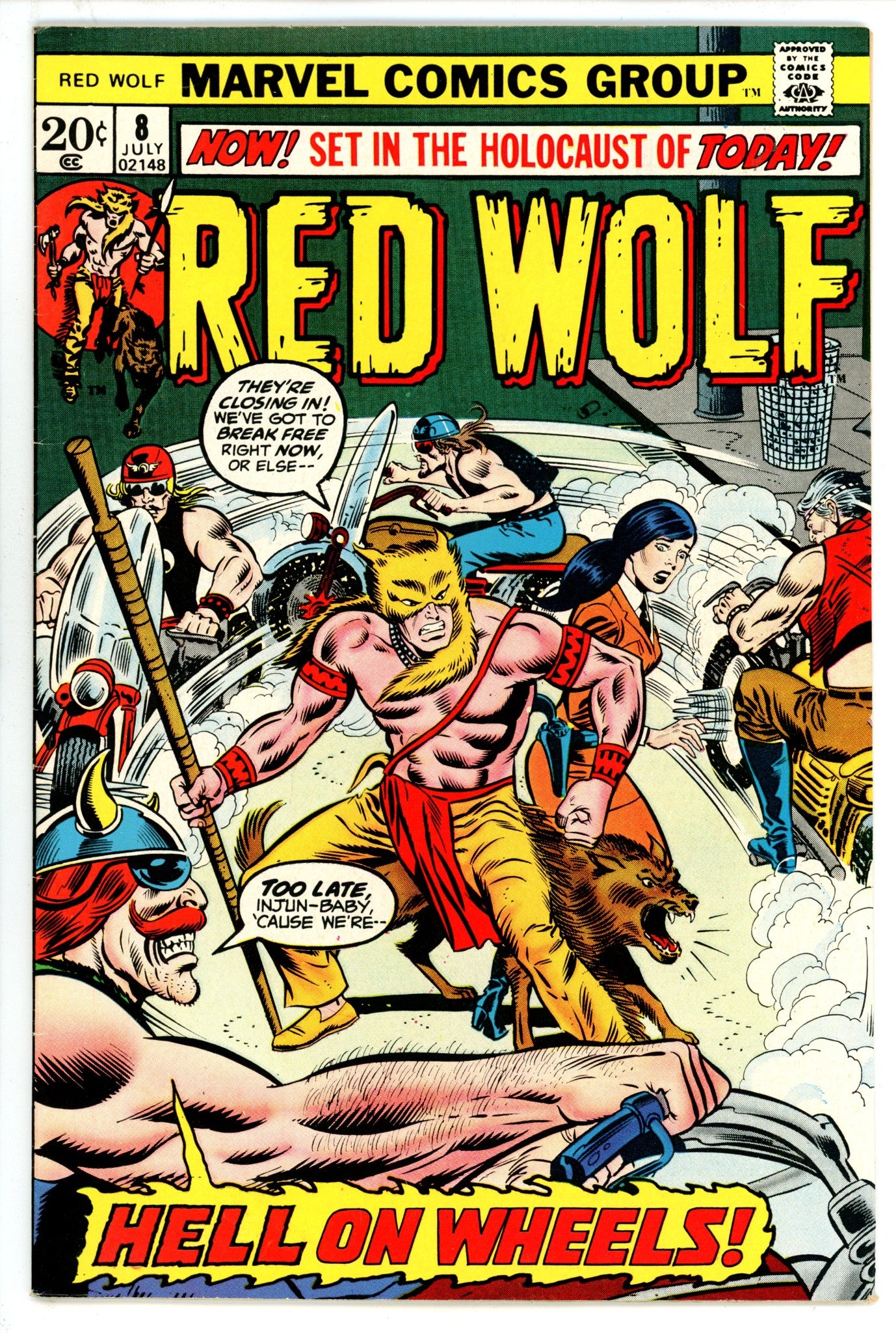 Red Wolf Vol 1 8 FN- (5.5) (1973) 