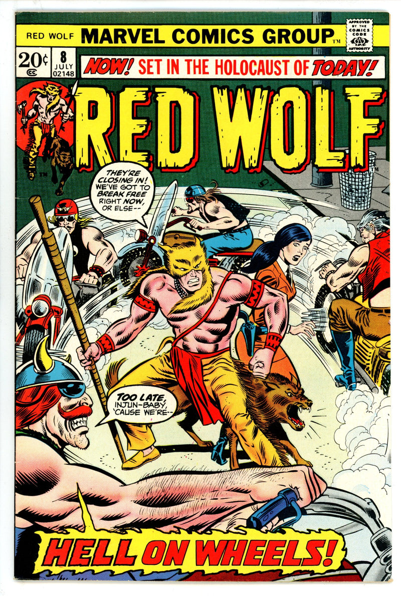 Red Wolf Vol 1 8 FN- (5.5) (1973) 
