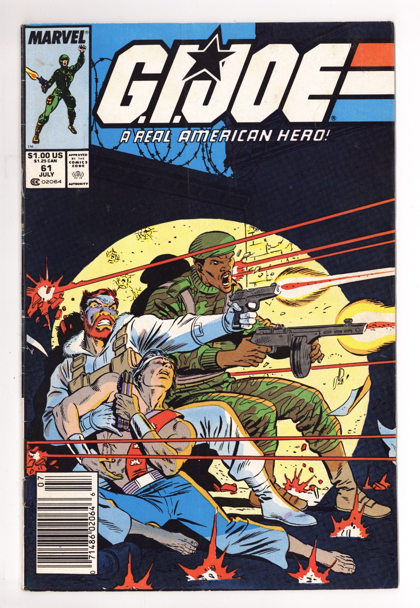 G.I. Joe, A Real American Hero 61 Low Grade (1987) Newsstand 