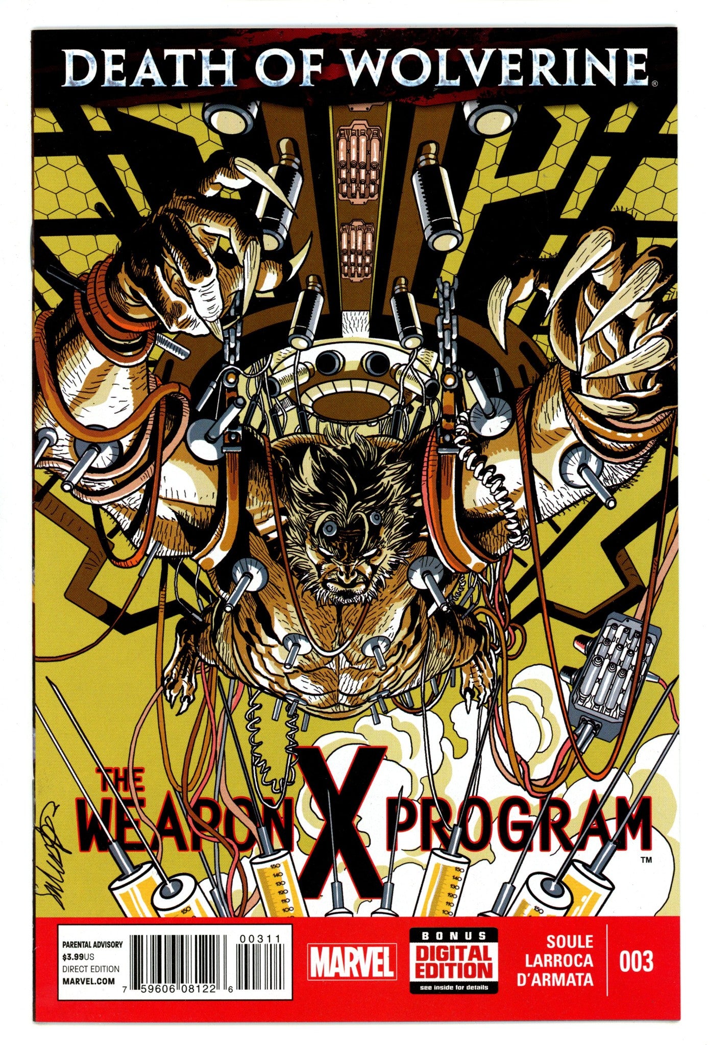 Death of Wolverine: The Weapon X Program 3 High Grade (2015) 