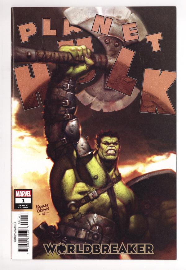 Planet Hulk: Worldbreaker 1 NM- (9.2) (2023) Brown Incentive Variant