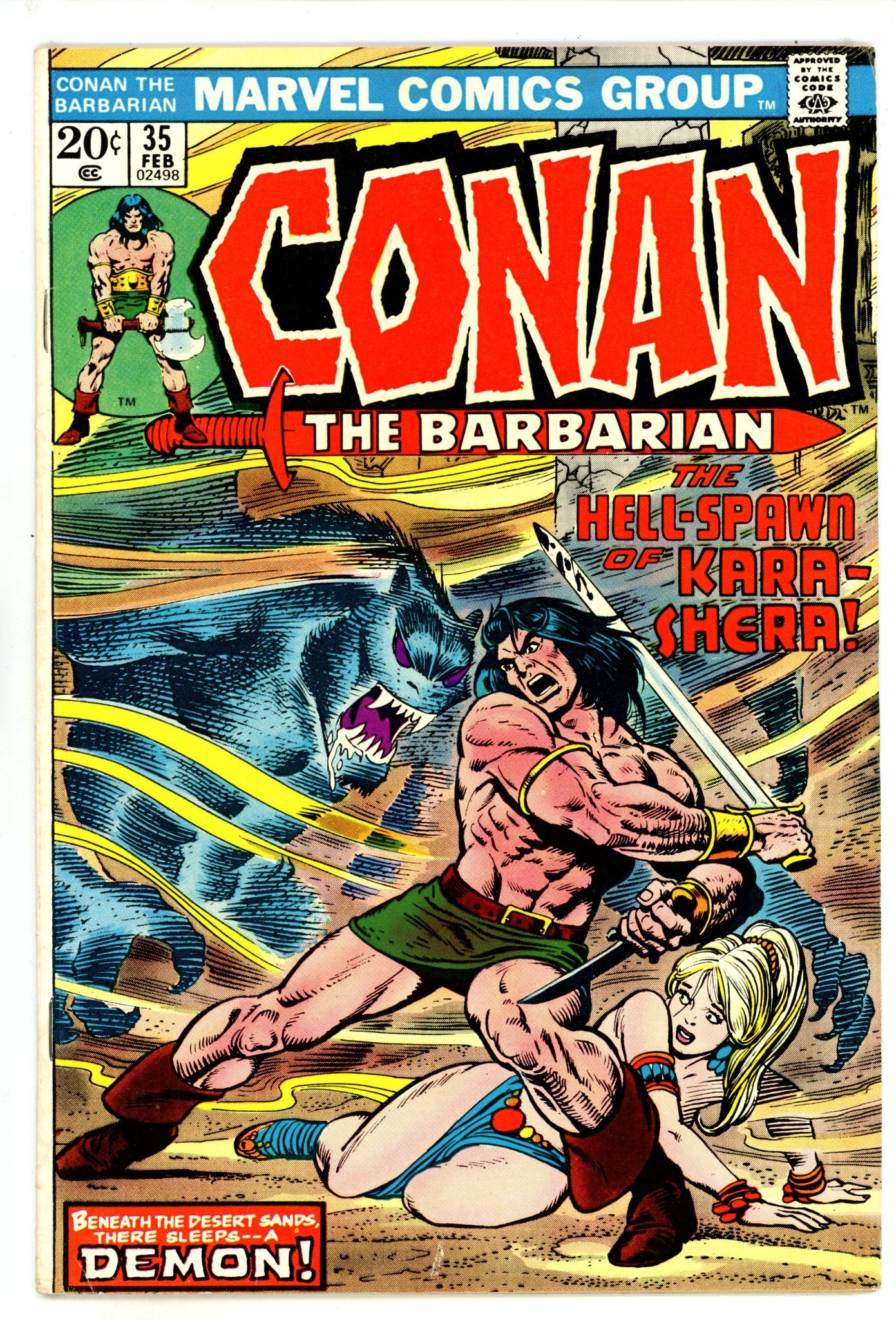 Conan the Barbarian Vol 1 35 FN- (5.5) (1974) 