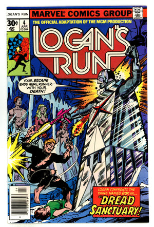 Logan's Run Vol 1 4 VF/NM (9.0) (1977)