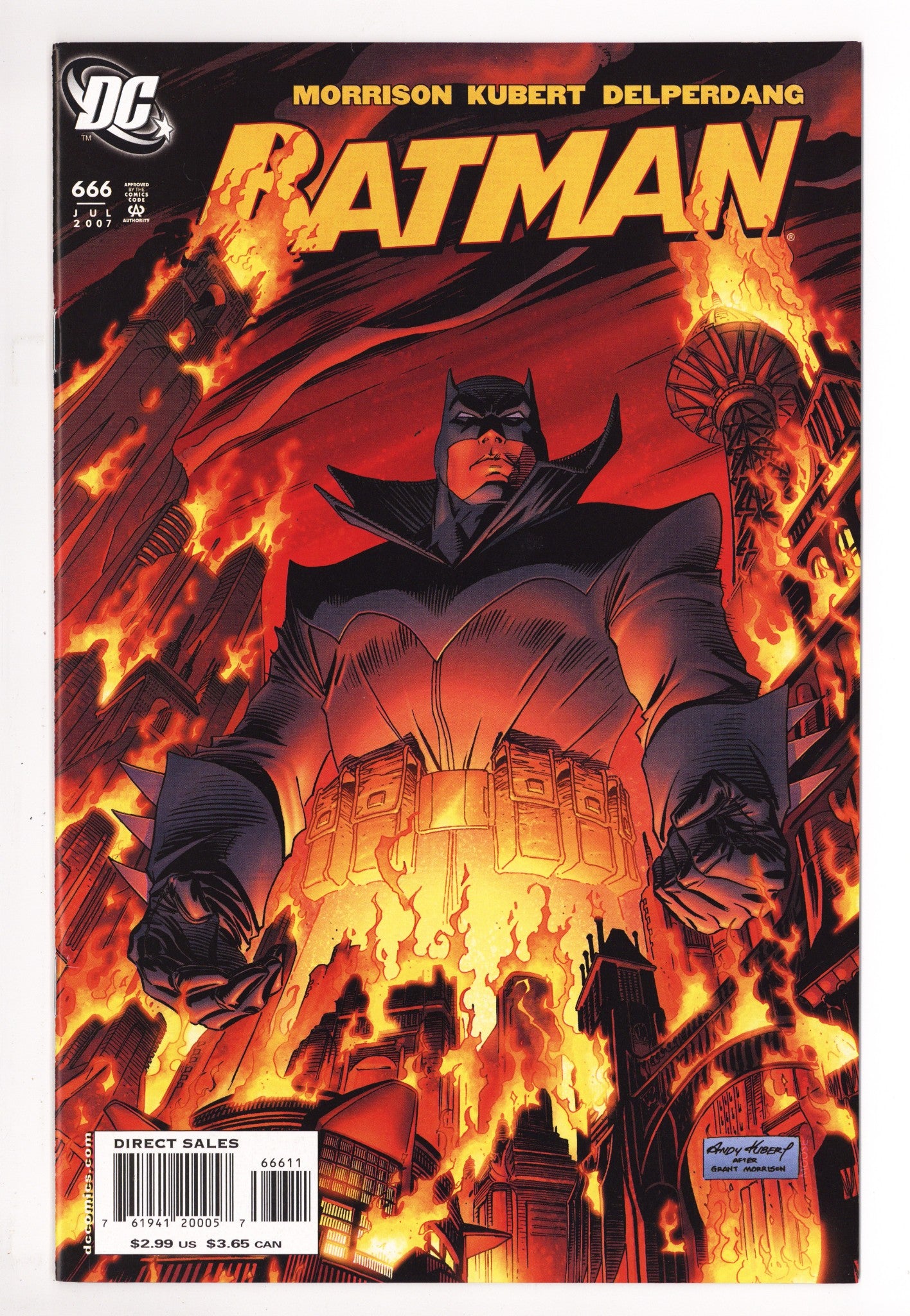 Batman Vol 1 666 VF+ (8.5) (2007) 