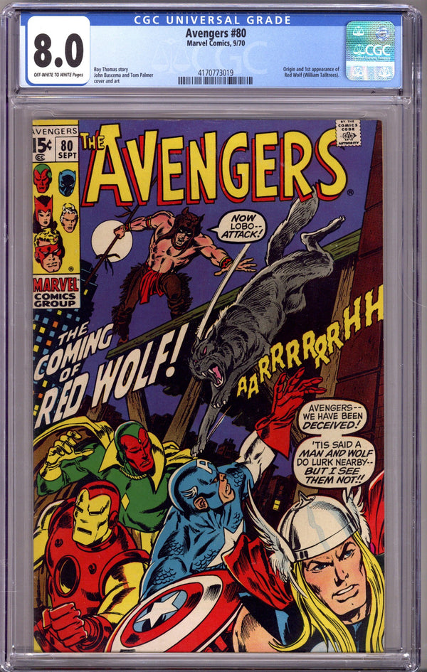 The Avengers Vol 1 80 CGC 8.0 (VF) (1970)