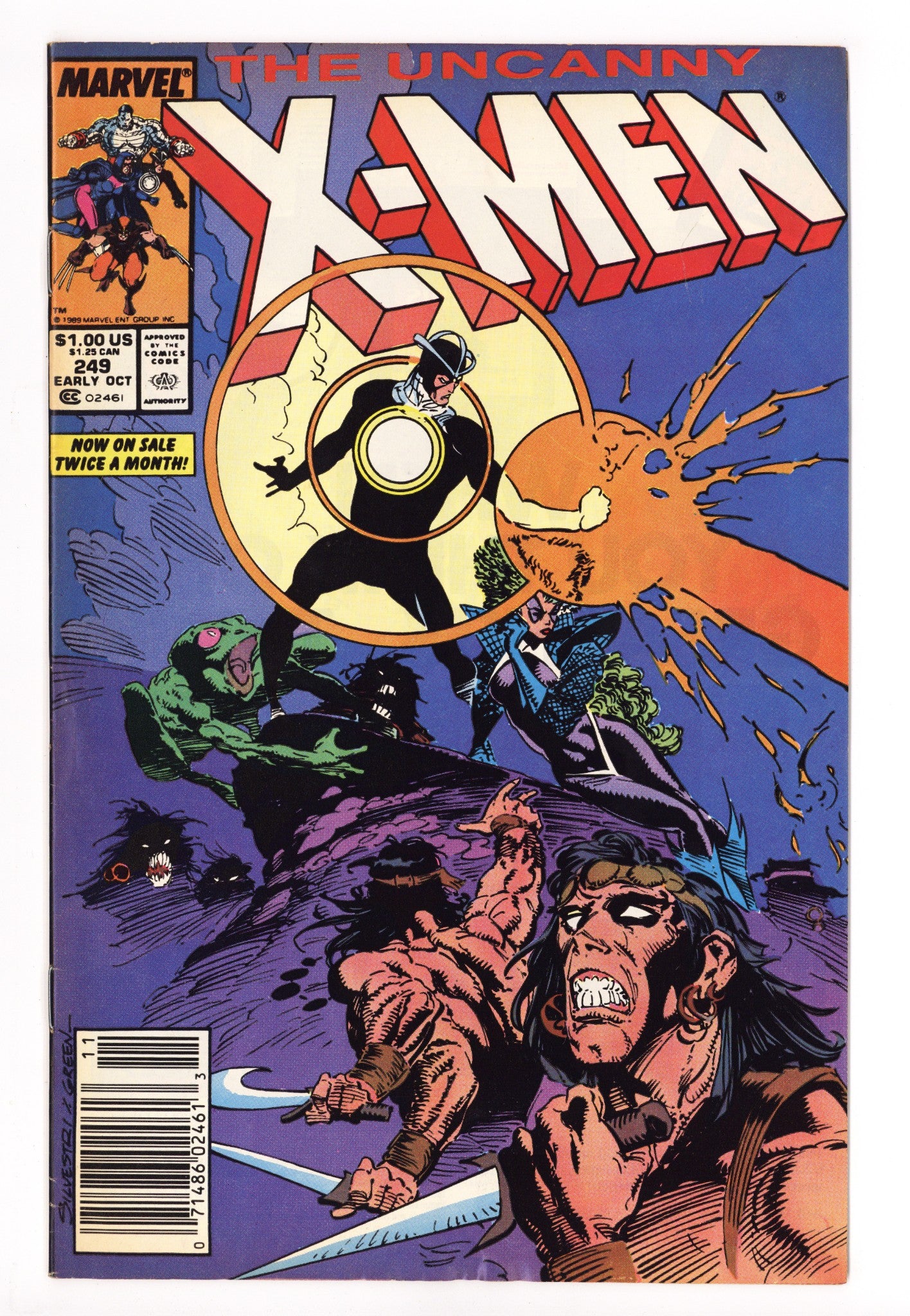The Uncanny X-Men Vol 1 249 Mid Grade (1989) Newsstand 