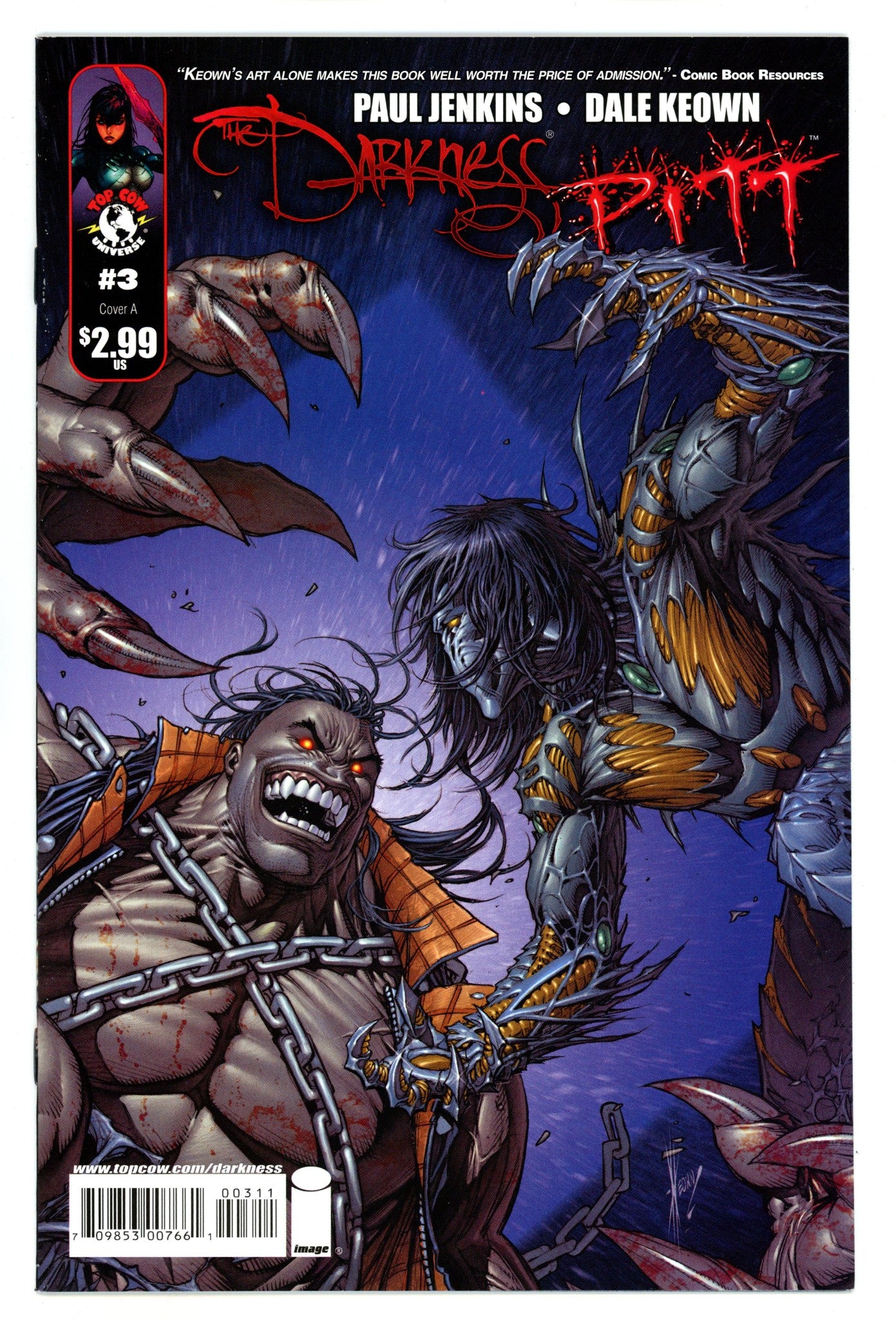 The Darkness / Pitt 3 VF+ (8.5) (2009) 