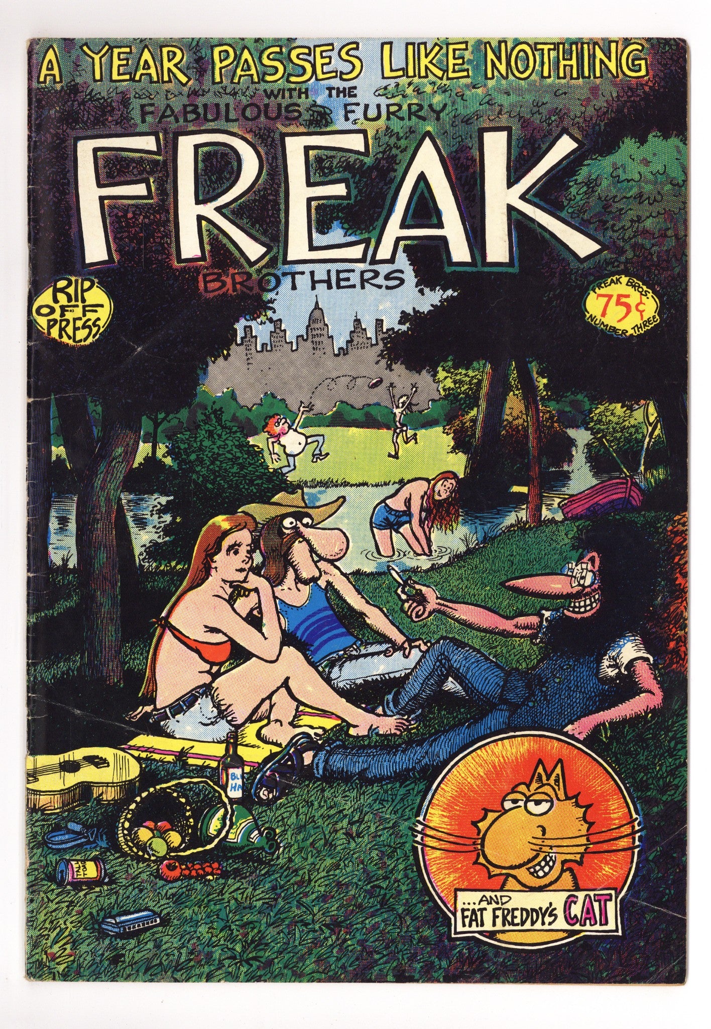 The Fabulous Furry Freak Brothers 3 Low Grade (1976) 4th Print 