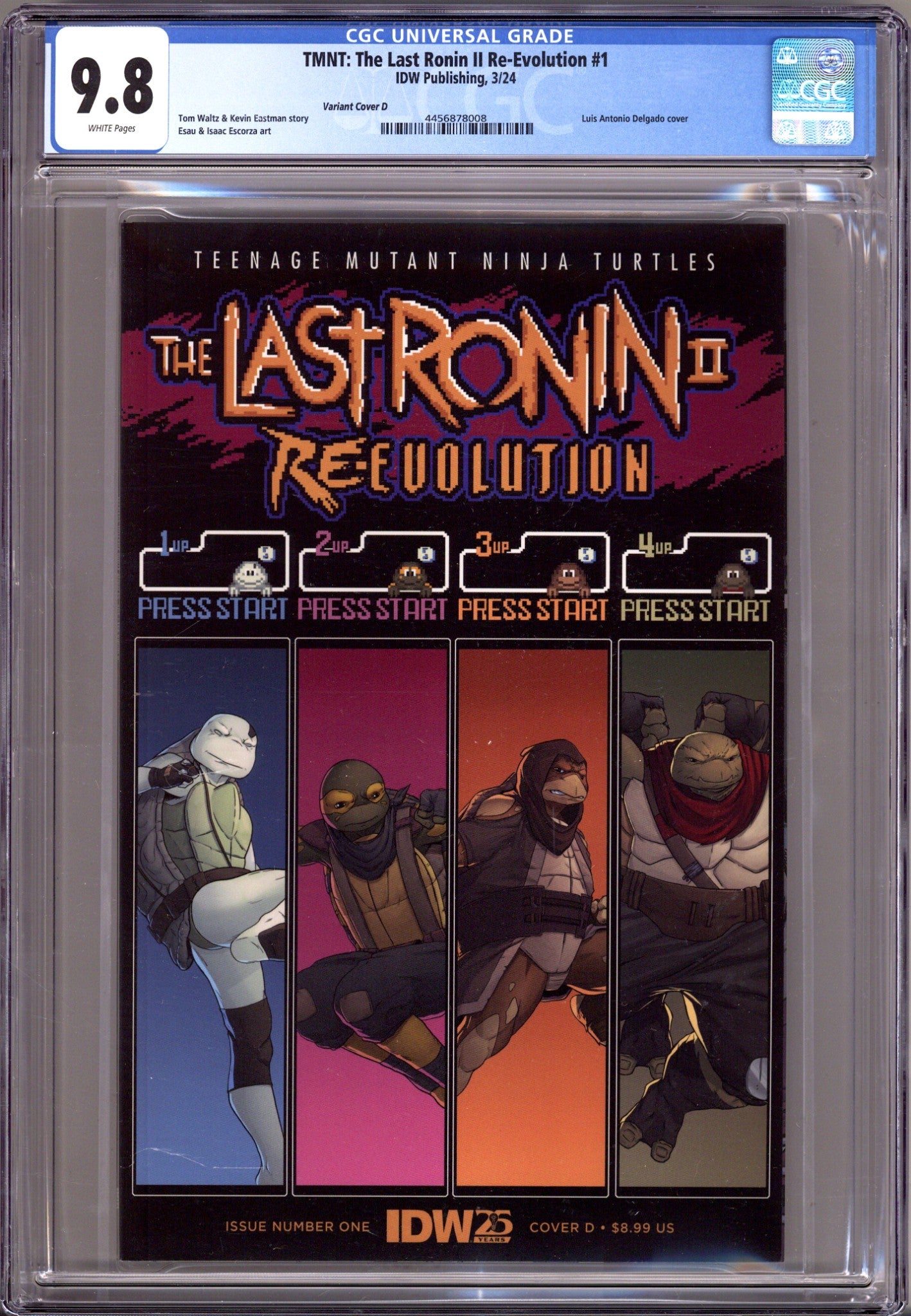 Teenage Mutant Ninja Turtles: The Last Ronin II: Re-Evolution   1 CGC 9.8 (NM/M)   (2024) Delgado     Variant  