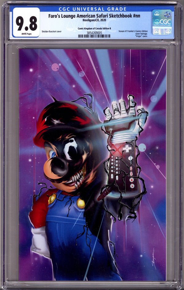 Faro's Lounge American Safari Sketchbook [nn] CGC 9.8 (NM/M) (2020) Bueckert Virgin Homage Exclusive Variant