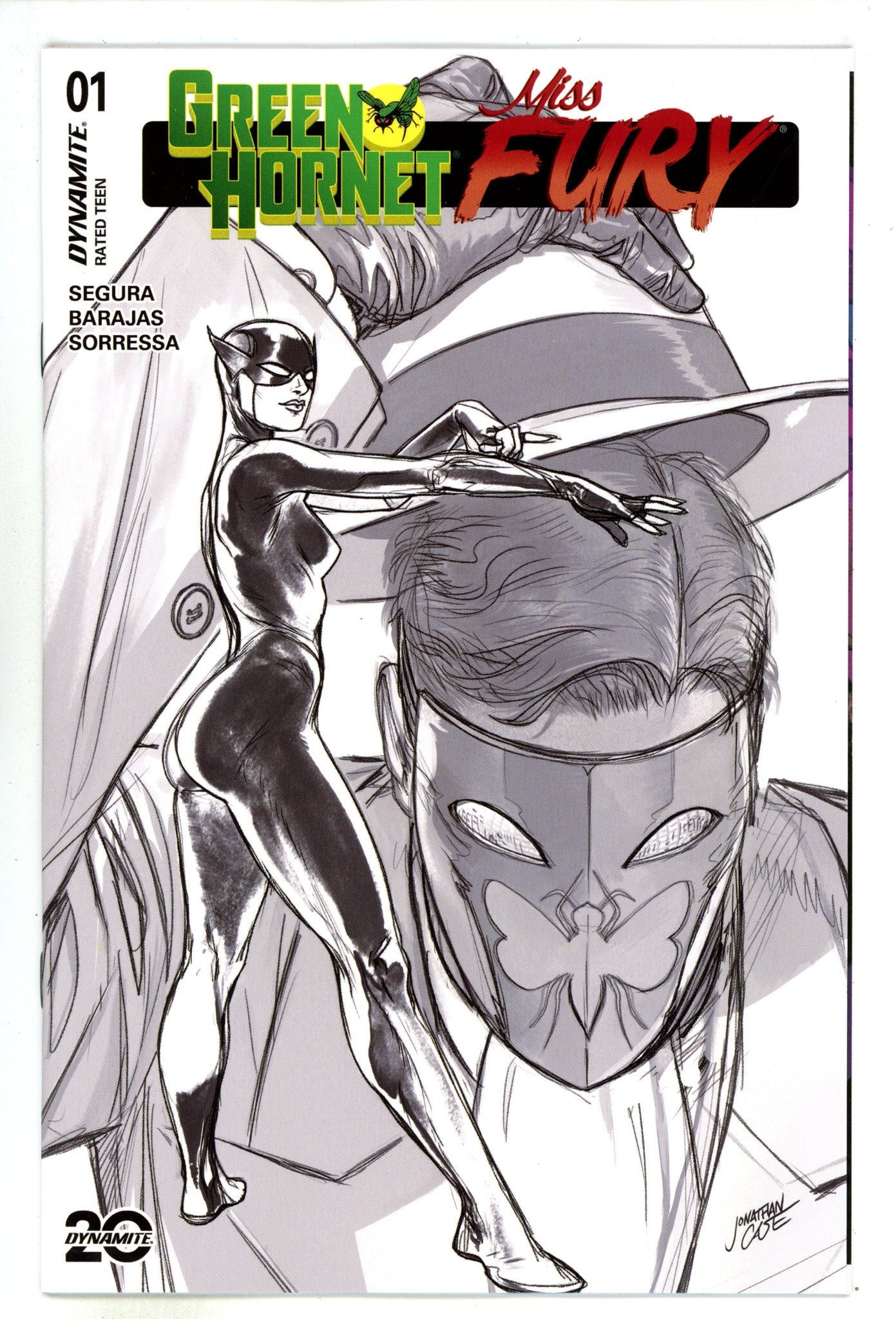 Green Hornet Miss Fury 1 Case B&W Incentive Variant (2025)