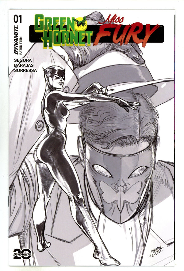 Green Hornet Miss Fury 1 Case B&W Incentive Variant (2025)