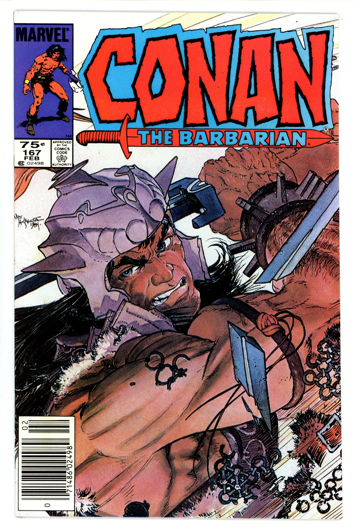 Conan the Barbarian Vol 1 167 Canadian Variant VF+ (1985)