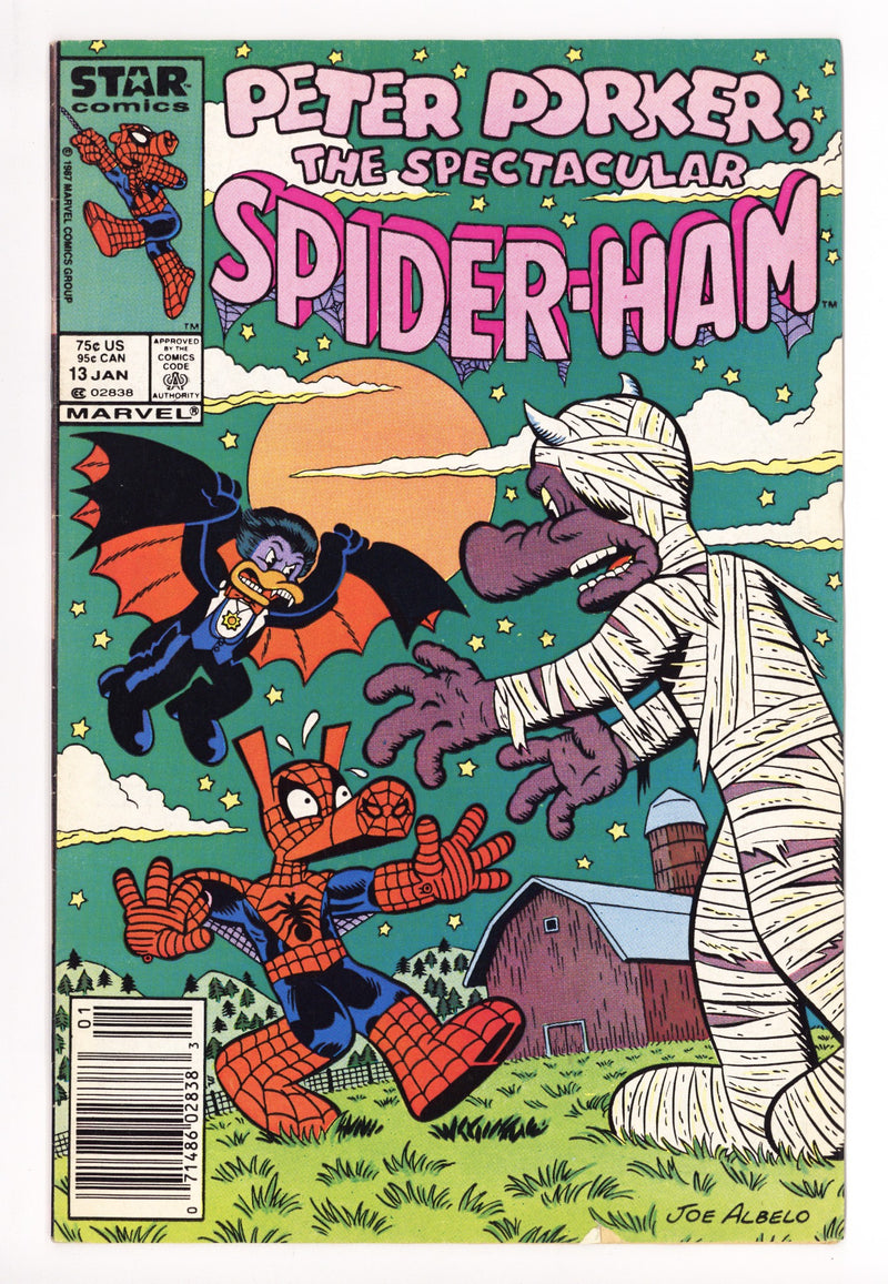 Peter Porker, the Spectacular Spider-Ham 13 FN+ (6.5) (1987) Newsstand 