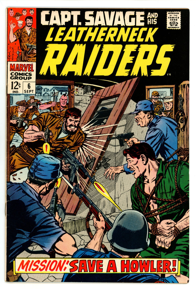 Capt. Savage and His Leatherneck Raiders 6 VF (8.0) (1968) 