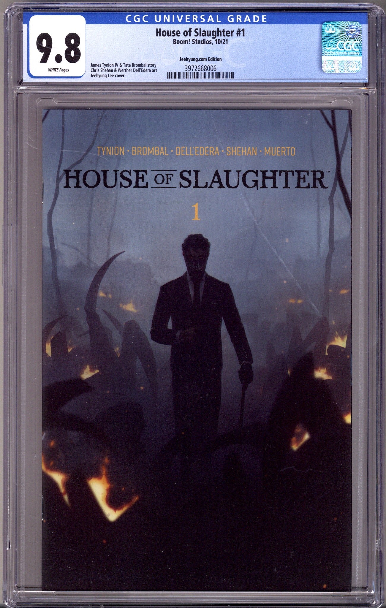 House of Slaughter 1 CGC 9.8 (NM/M) (2021) Lee Exclusive Variant 