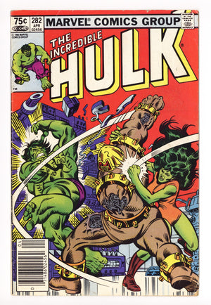 The Incredible Hulk Vol 1 282 VG- (3.5) (1983) Canadian Price Variant