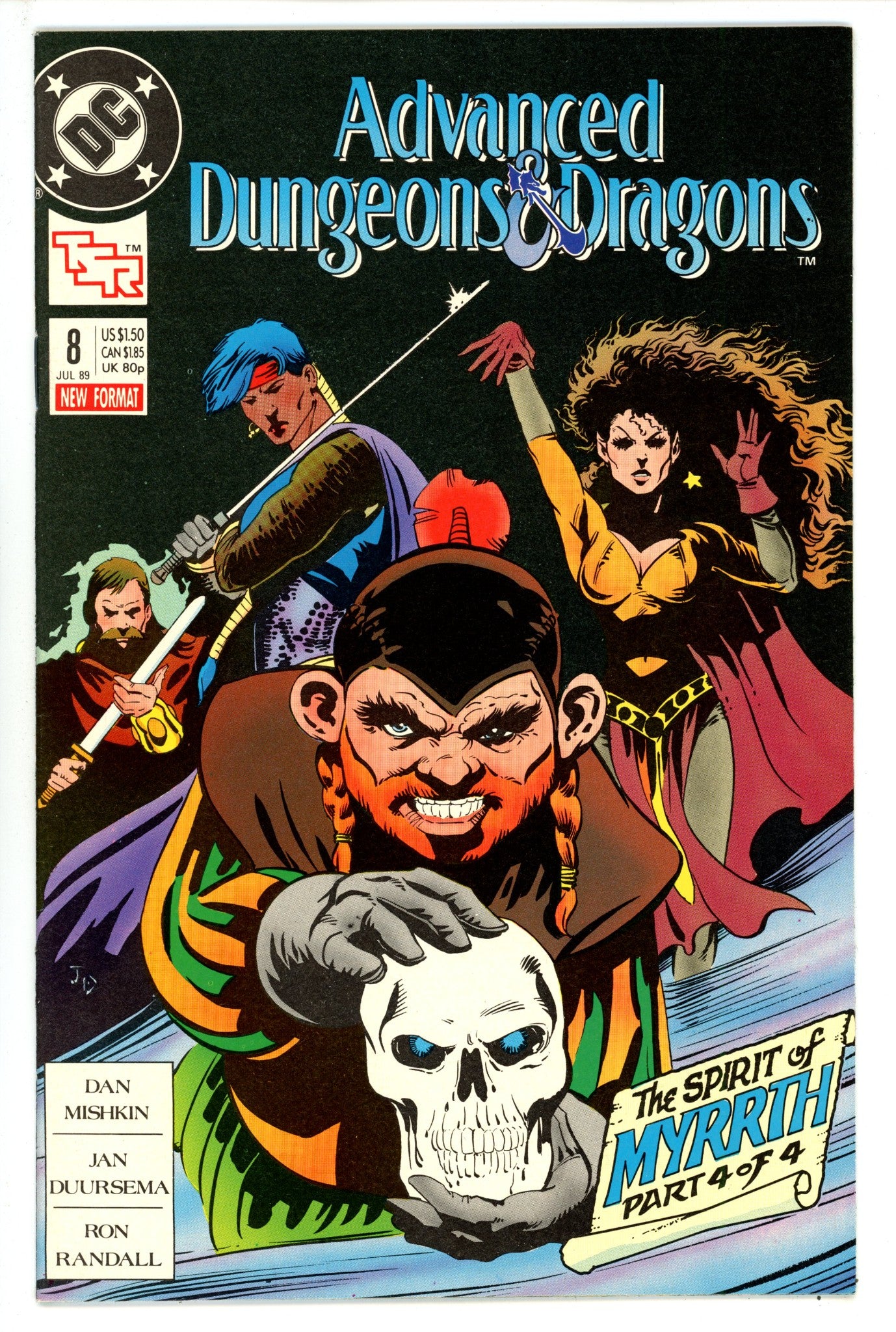 Advanced Dungeons & Dragons Comic Book 8 High Grade (1989) 