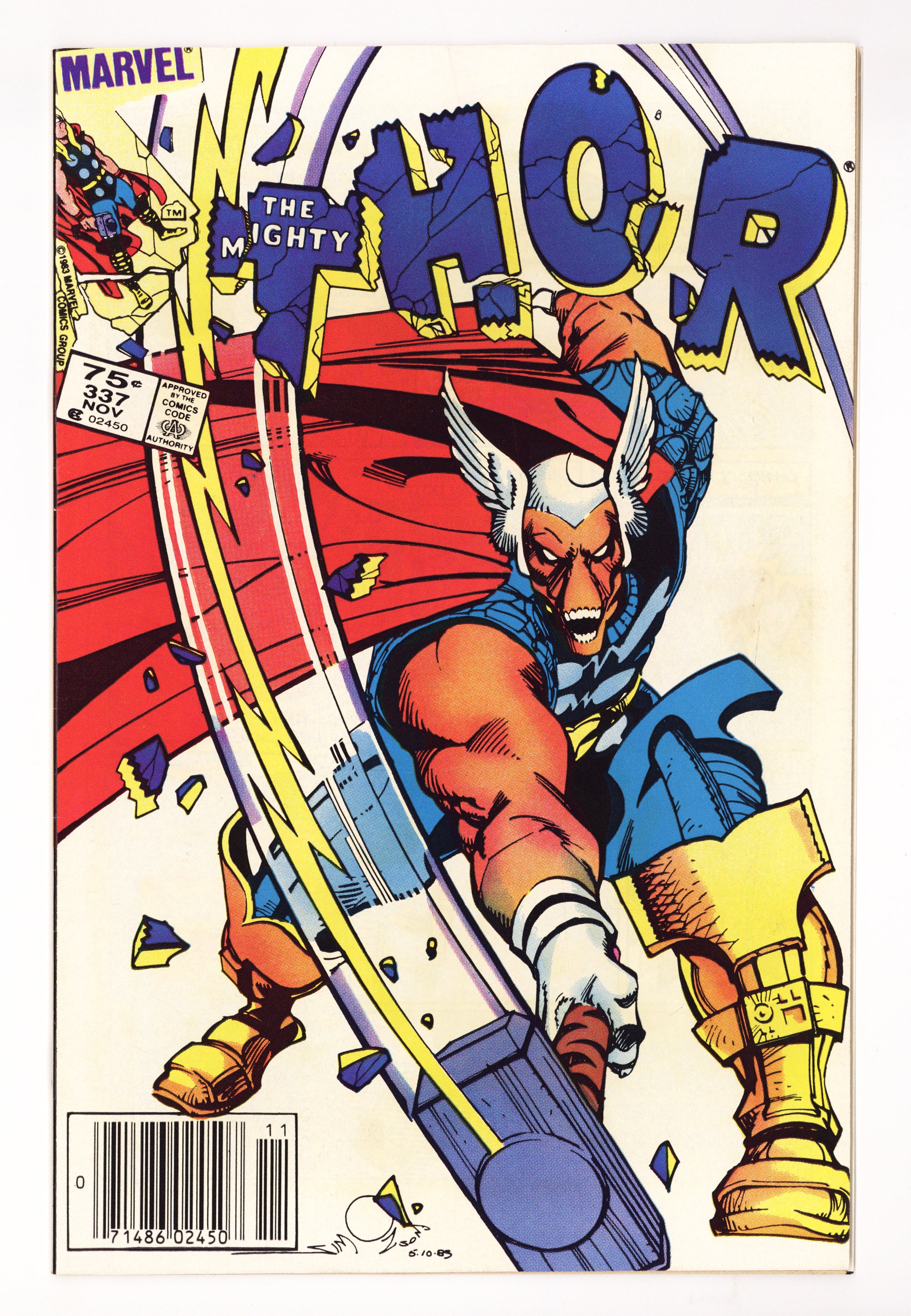 Thor Vol 1 337  VF/NM (9.0)   (1983)     Canadian Price Variant  