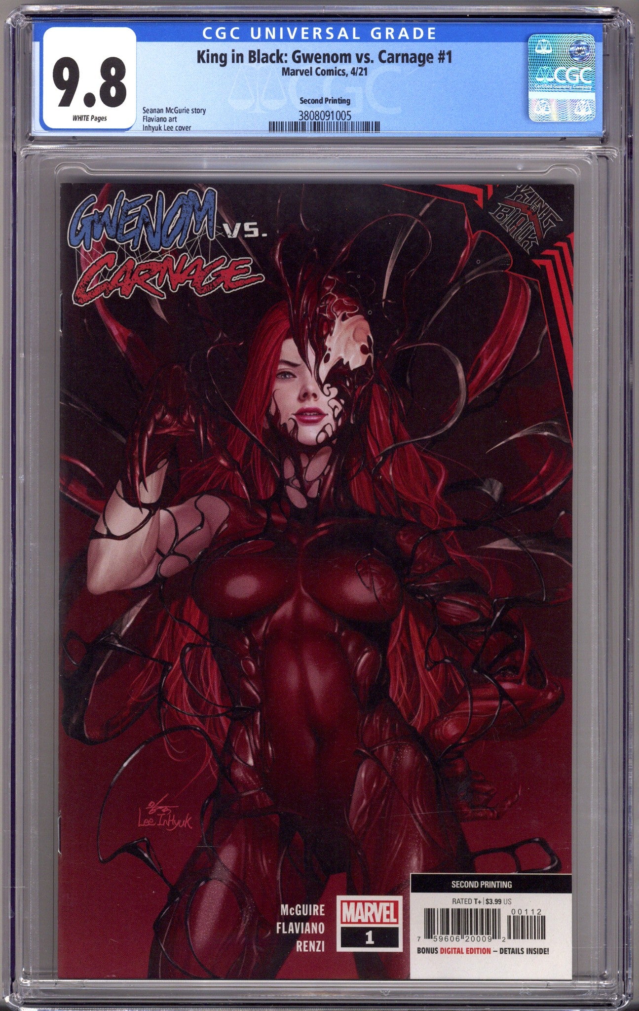 King in Black: Gwenom vs. Carnage 1 CGC 9.8 (NM/M) (2021) 2nd Print 