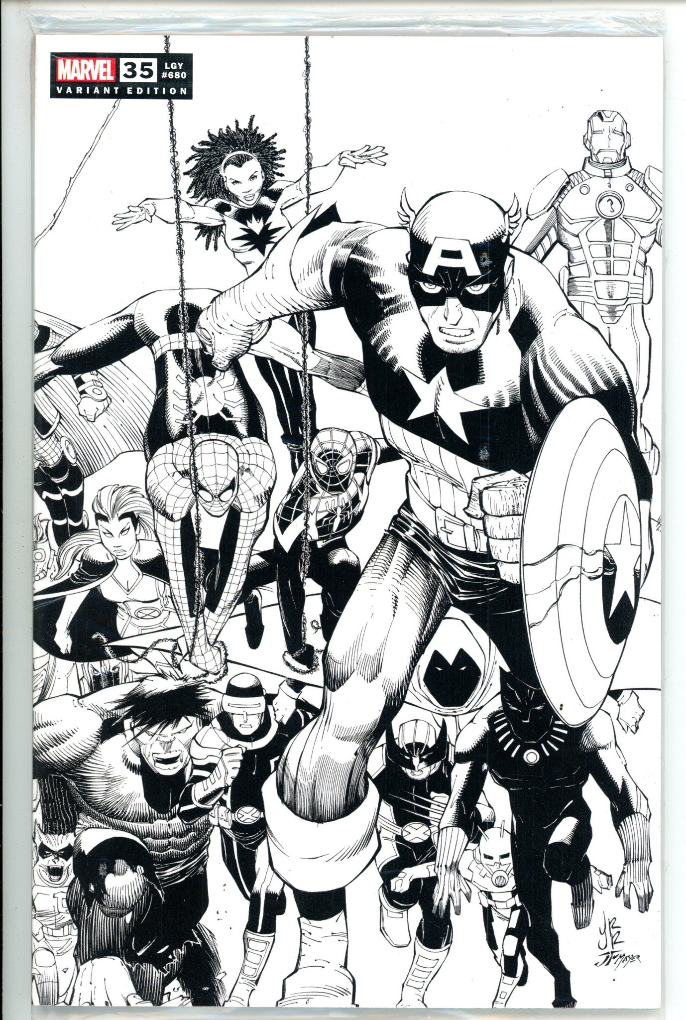 Fantastic Four 35 Jr. B&W 1 Per Store Variant (2021)