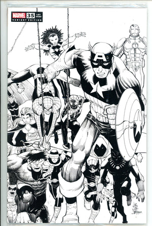 Fantastic Four 35 Jr. B&W 1 Per Store Variant (2021)