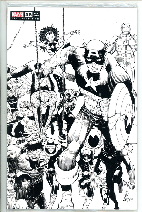 Fantastic Four 35 Jr. B&W 1 Per Store Variant (2021)