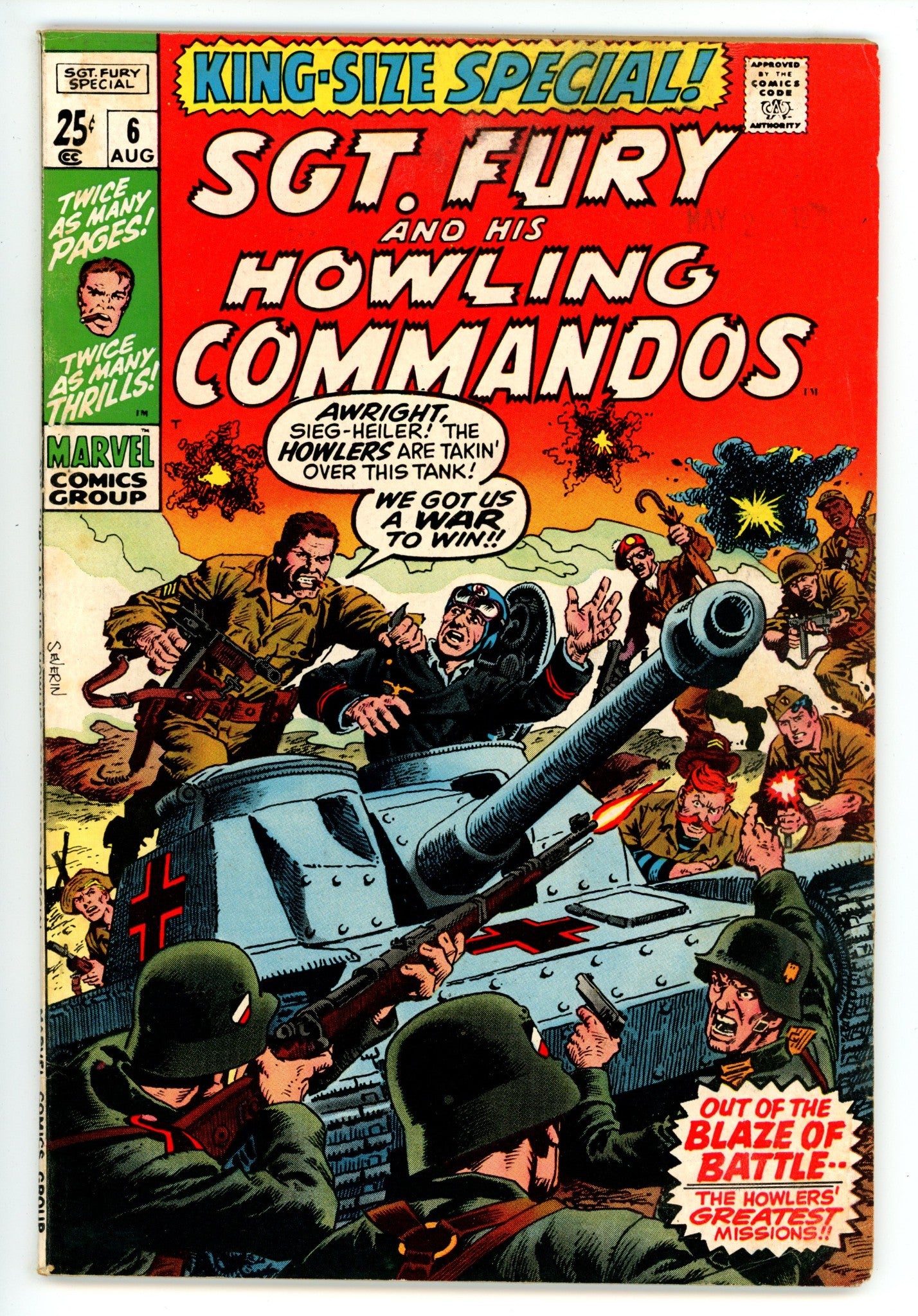 Sgt. Fury Annual Vol 1 6 VG/FN (5.0) (1970)