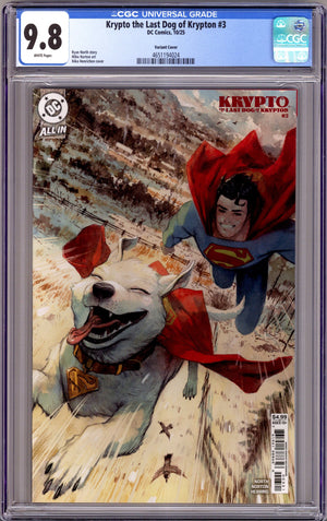 Krypto the Last Dog of Krypton 3 CGC 9.8 (NM/M) (2025) Henrichon Variant 