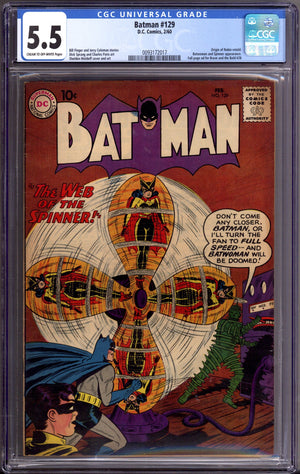 Batman Vol 1 129 CGC 5.5 (FN-) (1960)