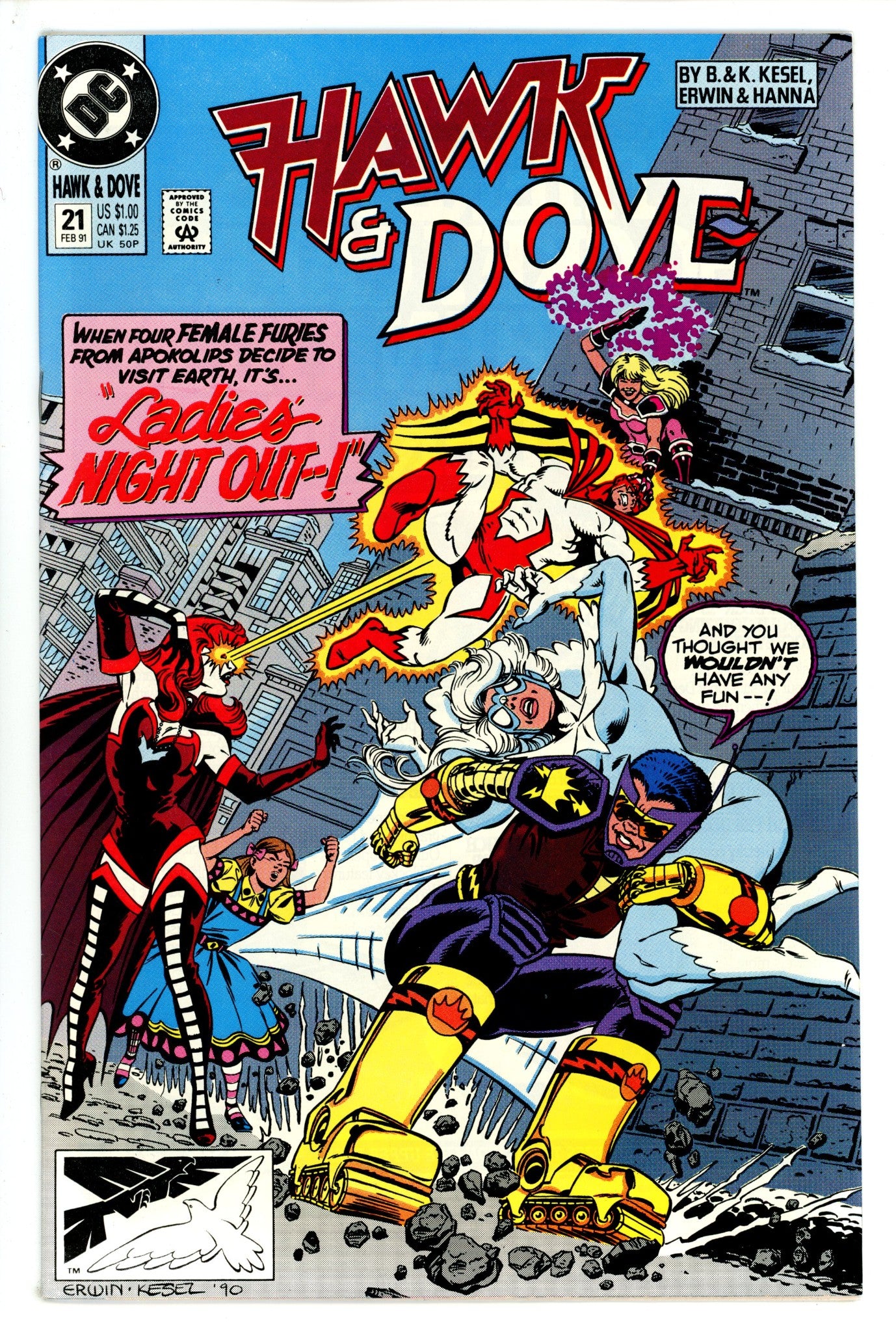Hawk and Dove Vol 3 21 (1990)