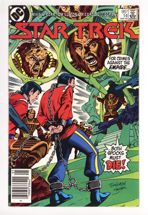Star Trek Vol 1 14 NM- (9.2) (1985) Canadian Price Variant 