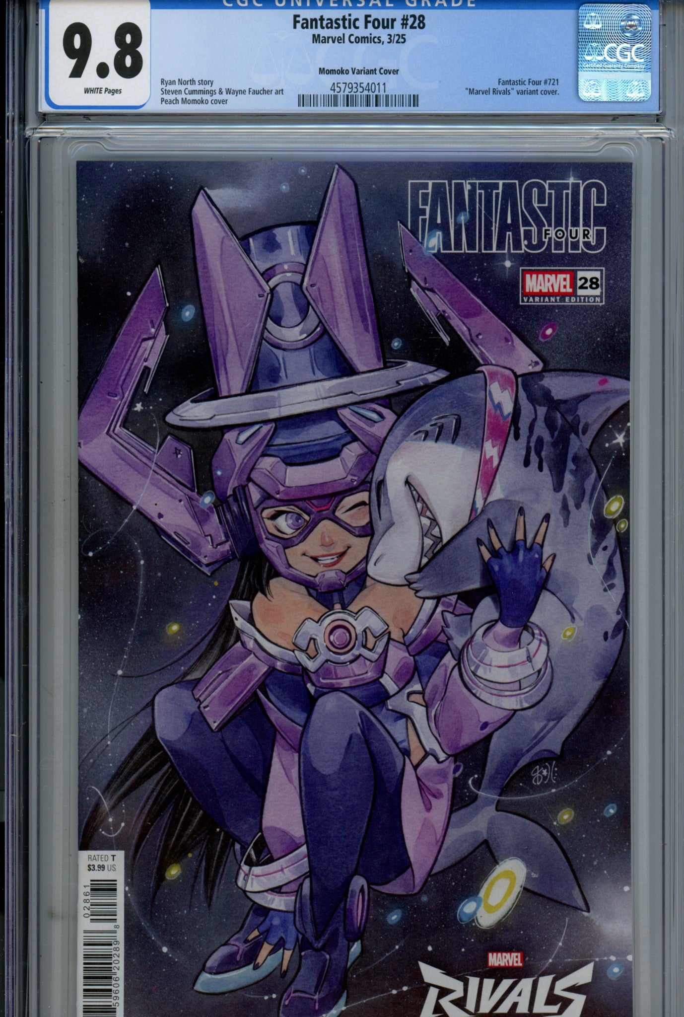 Fantastic Four Vol 7 28 (721) CGC 9.8 (NM/M) (2025) Rivals Variant 