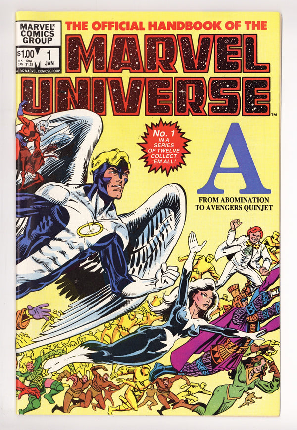 The Official Handbook of the Marvel Universe Vol 1 1 High Grade (1983)