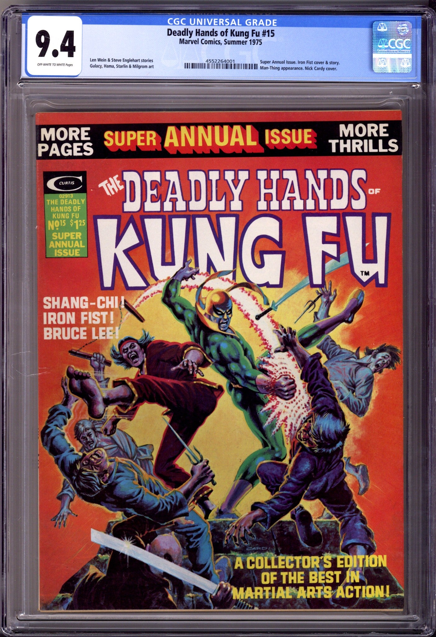 The Deadly Hands of Kung Fu Vol 1 15 CGC 9.4 (NM) (1975) 
