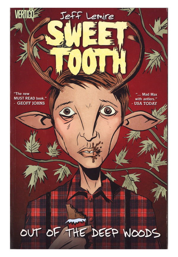 Sweet Tooth TPB Vol 1 Mid Grade Out of the Deep Woods (2010) Signed / Remarked x1 1st Page Jeff Lemire