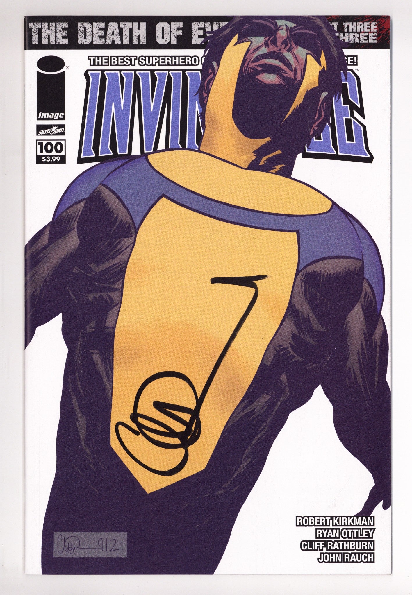 Invincible 100 VF/NM (9.0) (2013) Adlard Variant Signed x1 Cover Charlie Adlard 