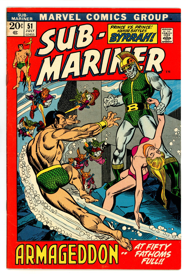 Sub-Mariner Vol 1 51 VF- (7.5) (1972)